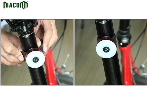 650mah επανακαταλογηστέο φως 50m*40mm*45mm ουρών ποδηλάτων USB με τη λειτουργία 7 τρόπων